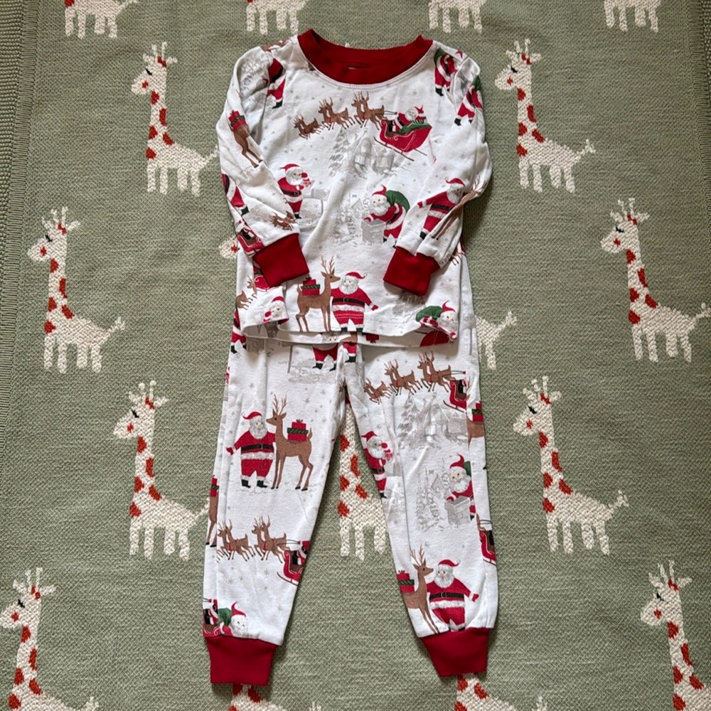 Pottery Barn Kids Heritage Santa PJs